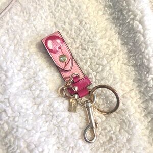 Coach Trigger Snap Bag Charm with Cherry Print